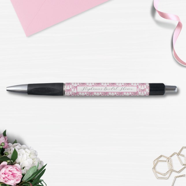 Bolígrafo Ella está atando la ducha de novias rosada Knot (Subido por el creador)