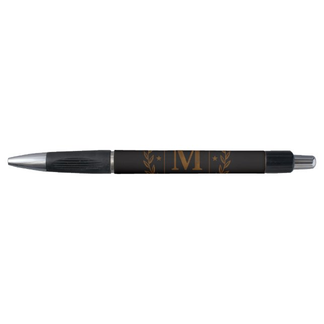 Bolígrafo "Emblema Real NMKY – Diseño de Cresta con Monogram (Anverso)