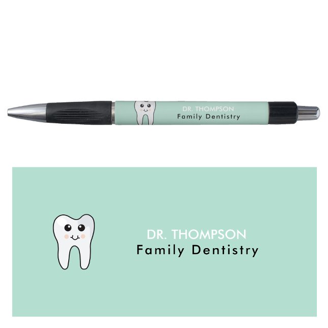 Bolígrafo Empresa de dentística de la familia Cuoth (Cute Tooth Family Dentistry Business Pen)