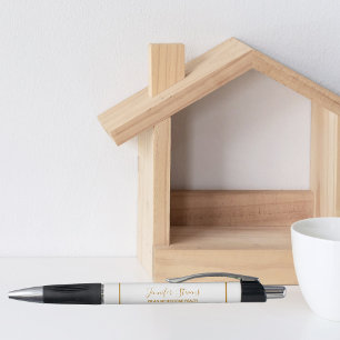 Bolígrafo Empresa inmobiliaria Open House Personalizado Gold