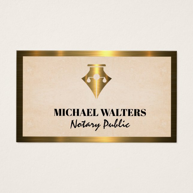 Bolígrafo | Escalas legales | Borde Metalizado de  (Frente)