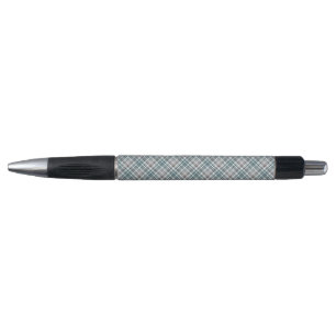 Bolígrafo Escocesa, negra y blanca ,tartán,elegante, clásico