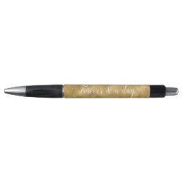 Bolígrafo Espuma de confeti purpurina de glam dorado     