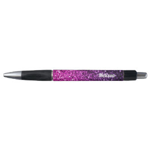 Bolígrafo Espuma de purpurina rosa morado Ombre falso Person