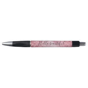 Bolígrafo Espuma Purpurina de Glam Rosa Girly