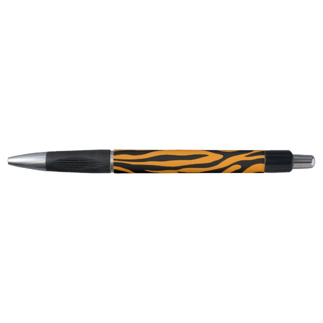 Bolígrafo Estampado de cebra naranja de Princeton (Anverso)