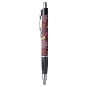 Bolígrafo Estampado de flores abstracto con los pájaros