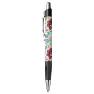 Bolígrafo Estampado de flores en el estilo retro 5