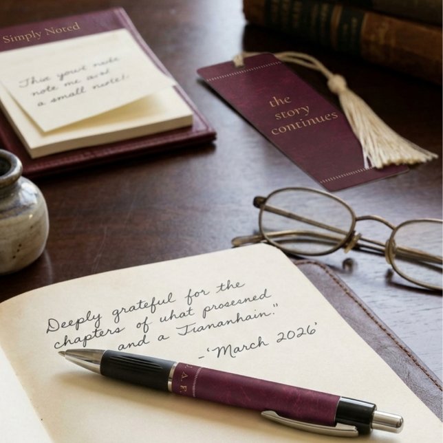 Bolígrafo Estilo Heritage Borgoña Cuero (Subido por el creador)