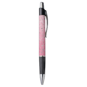 Bolígrafo Estrellas plateadas rosadas