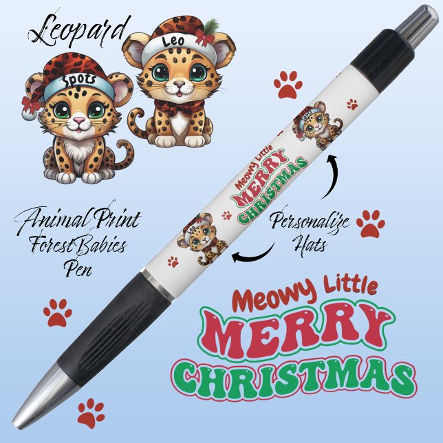 Bolígrafo Festividad Leopard Animal Imprimir gatos Paws de n (Subido por el creador)
