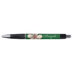 Bolígrafo Flor de Doodle Dulce Colorida con Nombre Personali