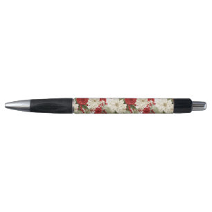 Bolígrafo Flor de Nochebuena de Navidad – Diseño Floral de V
