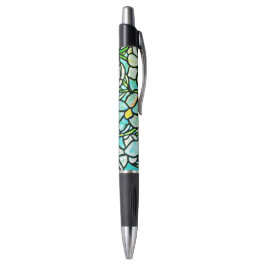 Bolígrafo Floral de mosaico verde