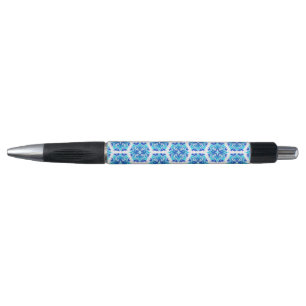 Bolígrafo Flores Azules, Patrón De Flores, Patrón Floral