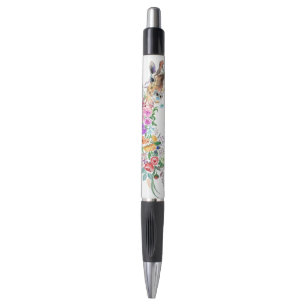 Bolígrafo Flores de colores - Dibujo moderno