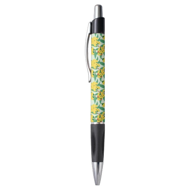 Bolígrafo Flores de eucalipto amarillo (Parte superior (vertical))