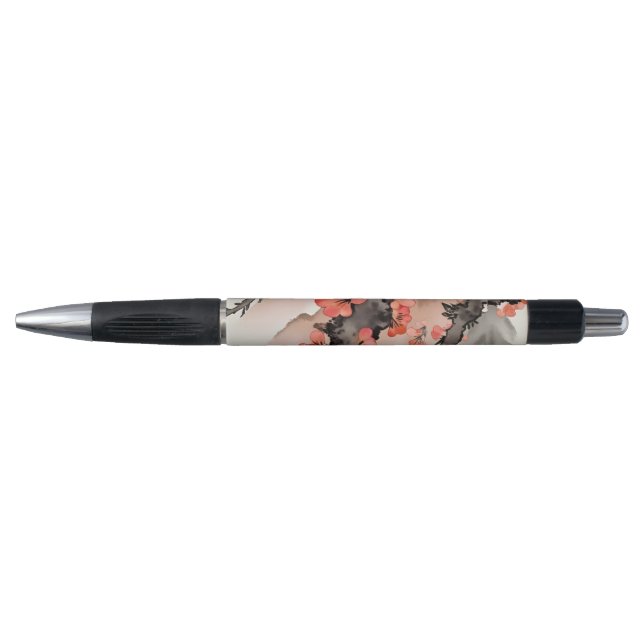 Bolígrafo Flores sobre negro (Anverso)