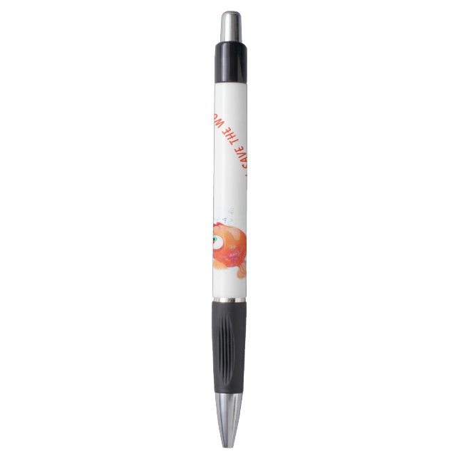Bolígrafo Funny Fish and Worm Pen (Frente vertical)