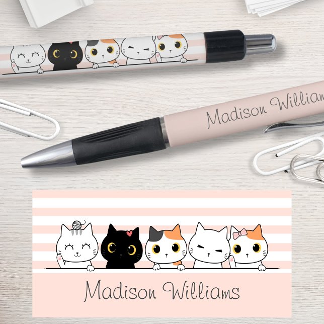 Bolígrafo Gatos pequeños personalizados (Subido por el creador)