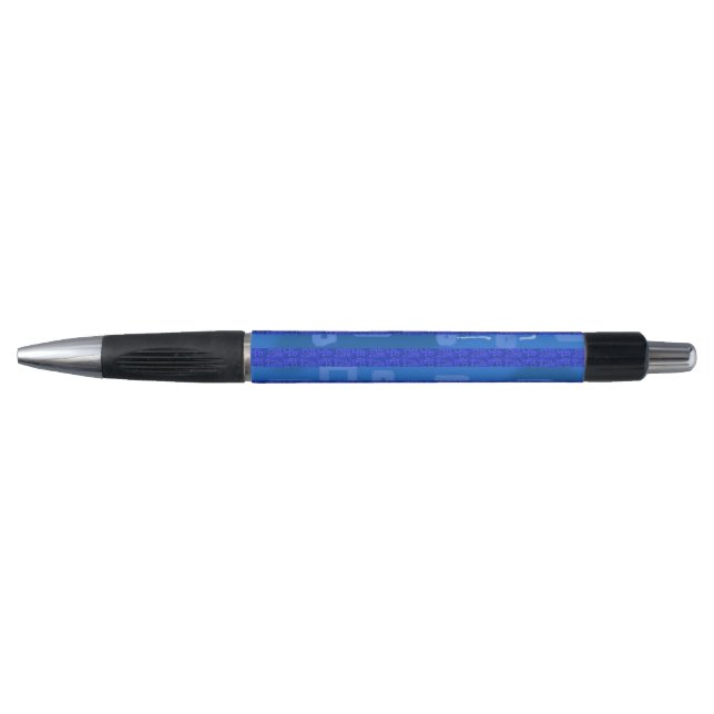 Bolígrafo Geométrico Azul (Anverso)