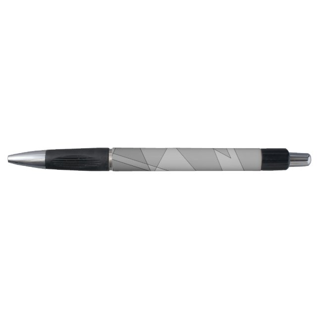 Bolígrafo Geométrico gris (Anverso)