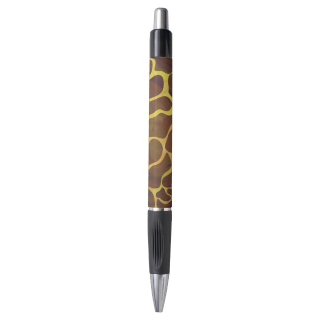 Bolígrafo Giraffe Brown and Yellow Print (Frente vertical)