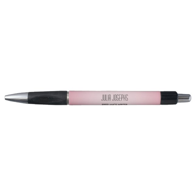 Bolígrafo Gradiente geométrico rosa simple (Anverso)
