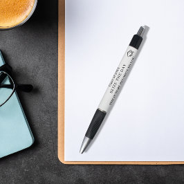 Bolígrafo Graduación de la cita inspiradora blanca