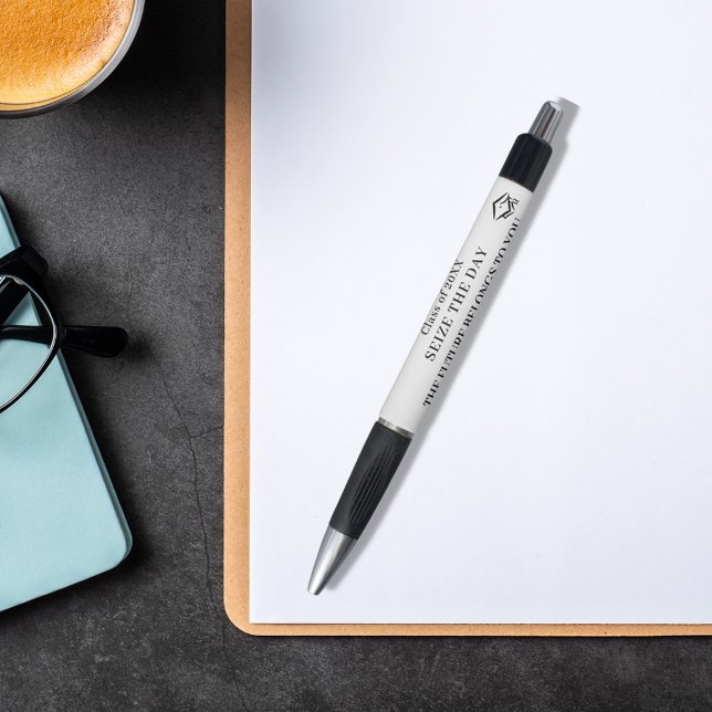 Bolígrafo Graduación de la cita inspiradora blanca (Subido por el creador)