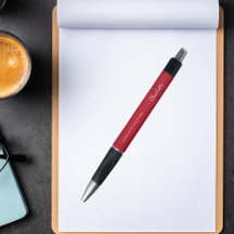 Guión de nombre de monograma blanco rojo