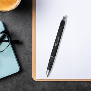 Bolígrafo Guión de nombre negro elegante