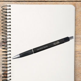 Bolígrafo Guión del nombre de las iniciales del monograma de