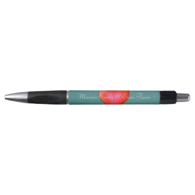 Bolígrafo HAMbyWG - Pluma personalizada - Corazón rojo (Anverso)