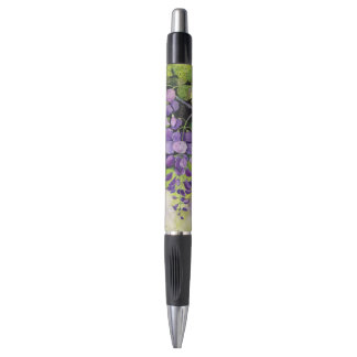 Bolígrafo Hermosas Flores De Wisteria En Acuarela