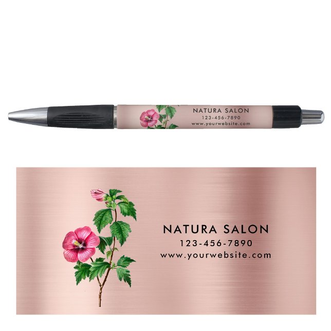 Bolígrafo Hibiscus Salon Business Promocional Rosa Gold (Hibiscus Salon Business Promotional Rose Gold Pen)