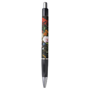 Bolígrafo Impresión de Arte Botánico Floral Oscuro Malhumora
