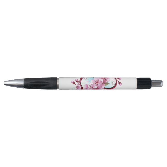 Bolígrafo Infinito con las flores de flores de Sakura Blosso (Anverso)