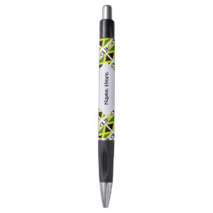 Bolígrafo Jamaica y bandera jamaicana personalizadas en mosa