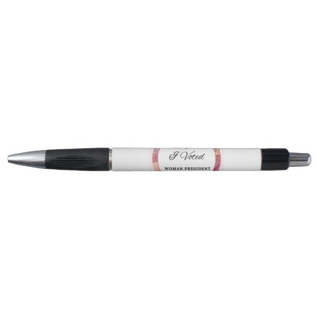Bolígrafo Kamala Harris Pen. Logo Círculo Rosa. (Anverso)