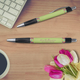 Bolígrafo Lápiz de profesor de patrón abstracto moderno