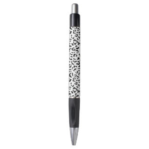 Bolígrafo Leopard Print, Leopard Spots, Negro Y Blanco