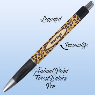 Bolígrafo Leopard Safari Jungle Wild Feline Print 🐆