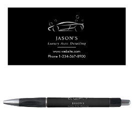 Bolígrafo Limpieza automática de coches de lujo negro y plat