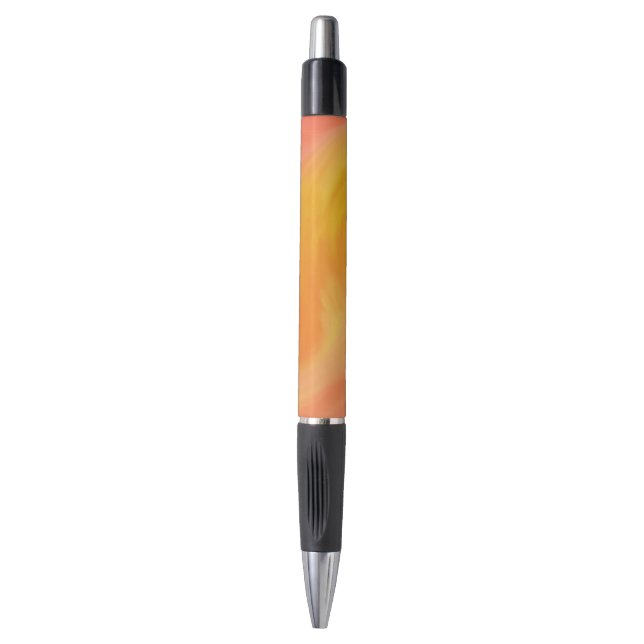 Bolígrafo Llamas abstractas ondas naranja rosa (Frente vertical)