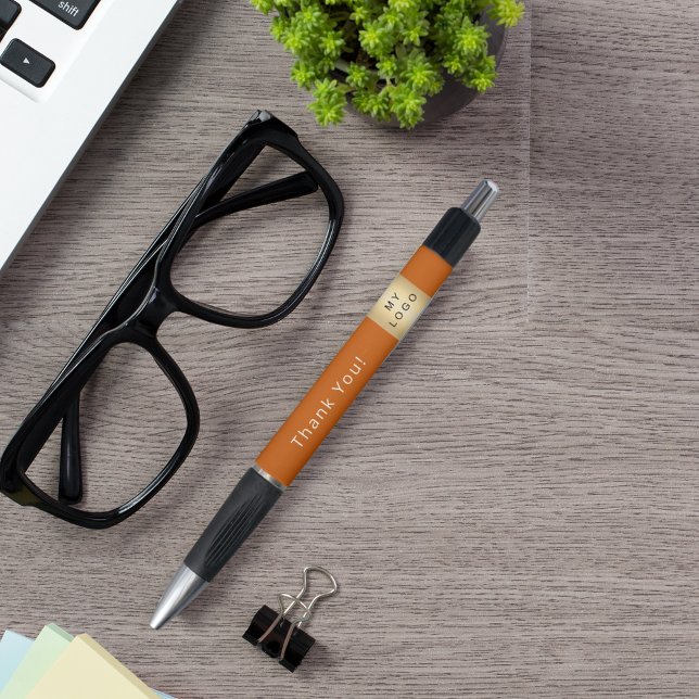 Bolígrafo Logo de la empresa de naranjas quemados Gracias (Subido por el creador)