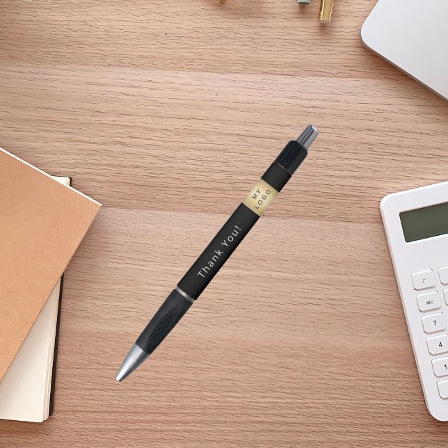 Bolígrafo Logo de la empresa de negocios blanca negra Gracia (Subido por el creador)