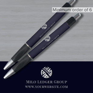 Bolígrafo Logotipo de la empresa azul marino