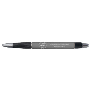 Bolígrafo Logotipo de Personalizado gris Textos Negocio Mini