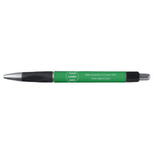 Bolígrafo Logotipo de Personalizado verde Textos Negocio Min